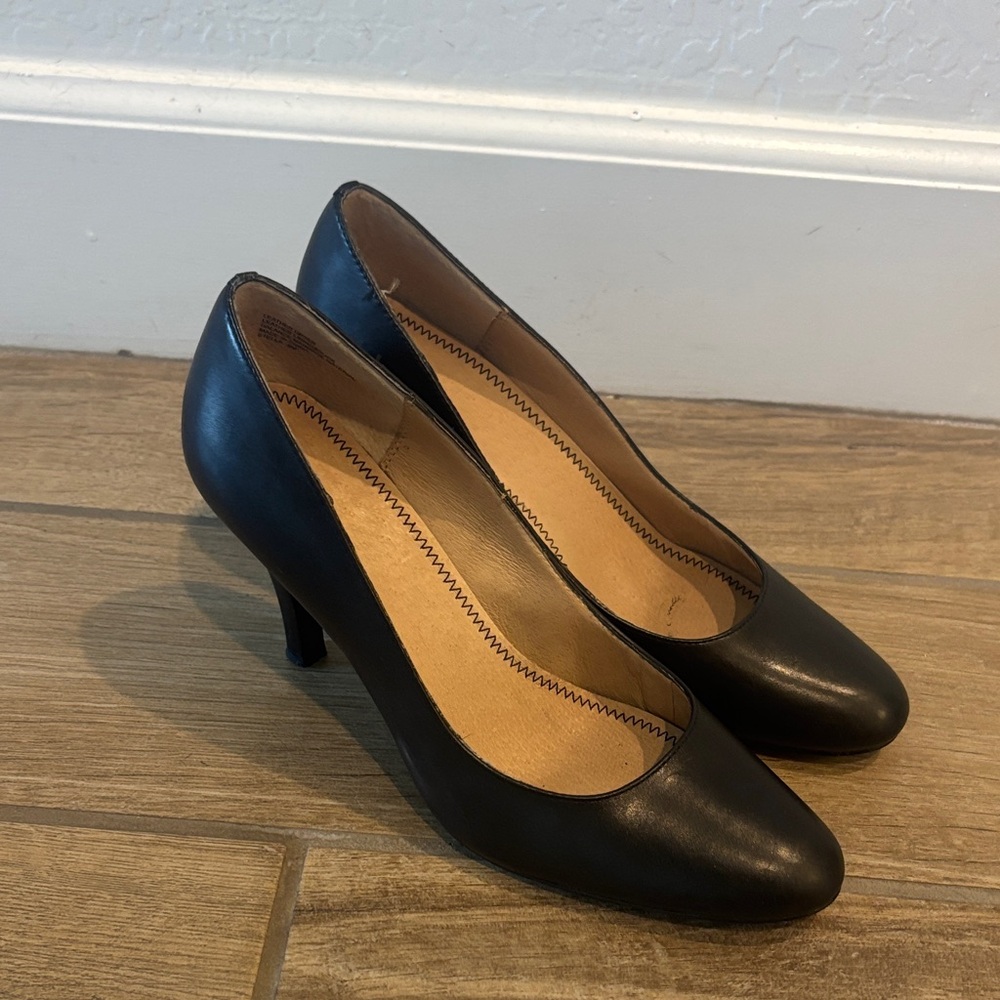 Nordstrom Black Leather Heels